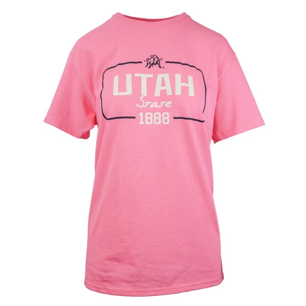 Utah State 1888 T-Shirt in Pink